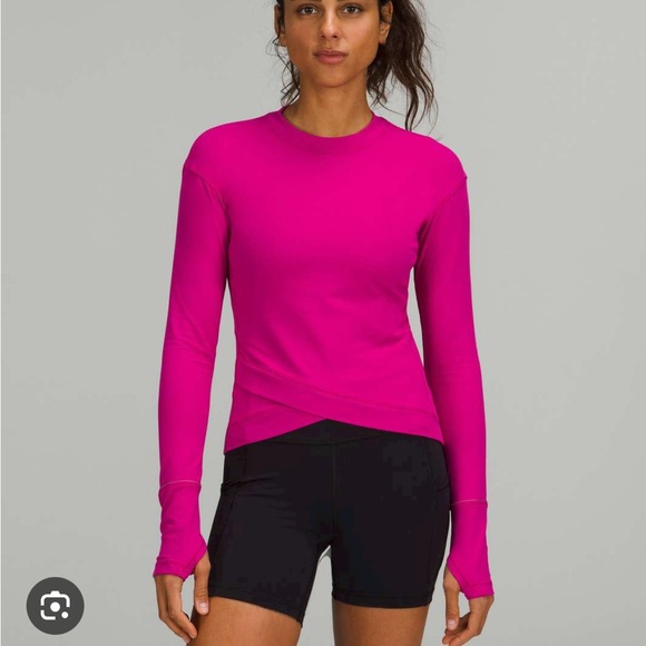 Lululemon Close to Crossing along Sleeve Rulu Ripened Raspberry 2 - Picture 1 of 12